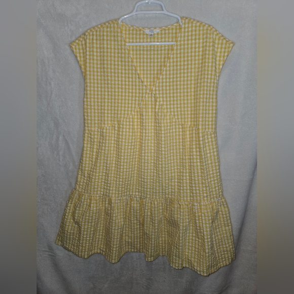 Time and True yellow gingham sundress - Picture 1 of 3